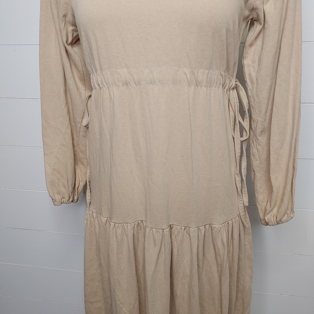 Oak + Fort tiered cotton midi dress size S - Picture 4 of 14